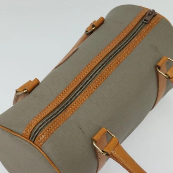 Christian Dior Hand Bag Leather PVC Gray Gold Auth - Picture 7 of 16